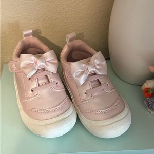 BearPaw Pink Kids Sneakers with Bows